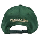Milwaukee Bucks Logo Classic Red Snapback By Mitchell & Ness Green - new