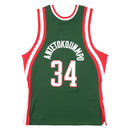 Milwaukee Bucks Road 2013-14 Giannis Antetokounmpo NBA Hardwood Classics Swingman Jersey by Mitchell & Ness - new
