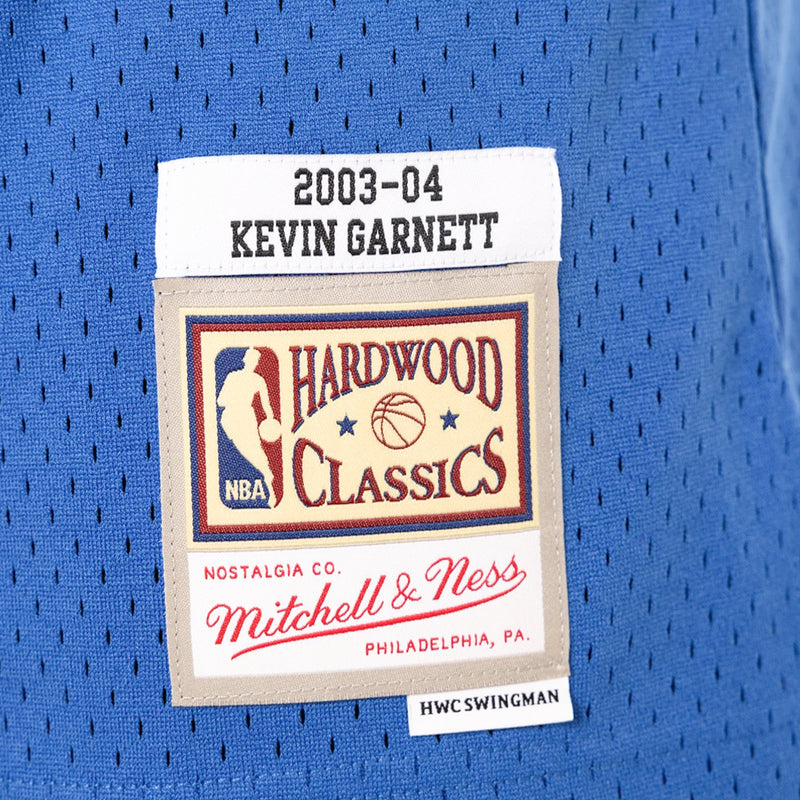 Kevin Garnett Signed Minnesota Timberwolves 1995 Throwback Blue Mitchell & Ness NBA Swingman Jersey