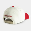 Chicago Bulls Cream & Team Colour Pro Pinch Snapback NBA by Mitchell & Ness - new