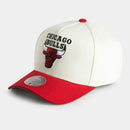 Chicago Bulls Cream & Team Colour Pro Pinch Snapback NBA by Mitchell & Ness - new