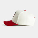 Chicago Bulls Cream & Team Colour Pro Pinch Snapback NBA by Mitchell & Ness - new