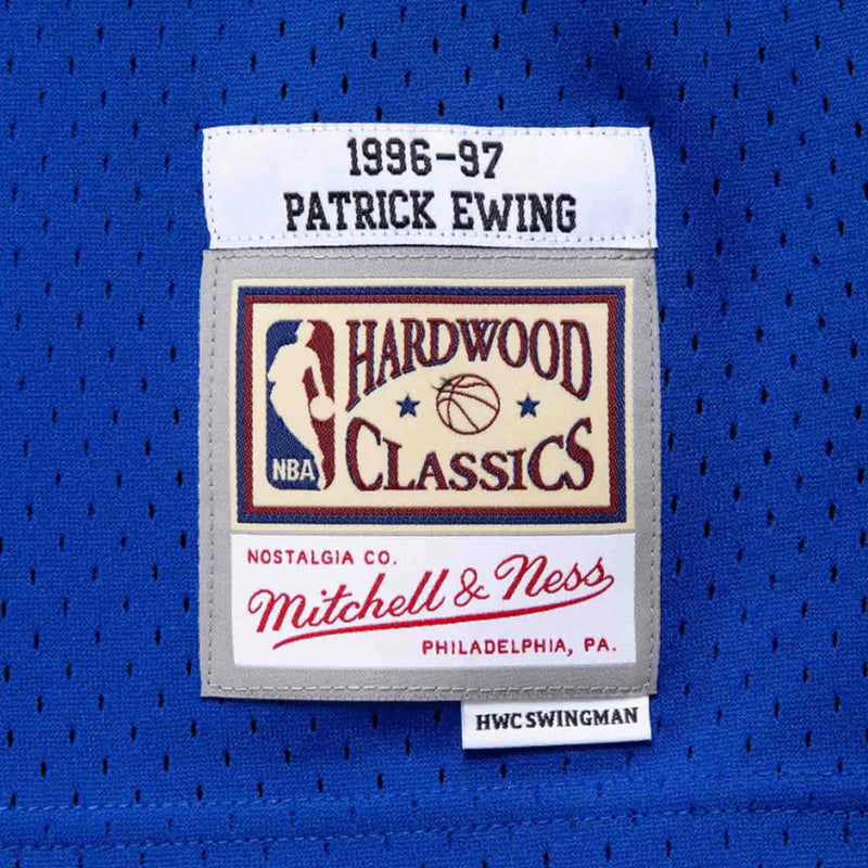 New York Knicks 1996-97 Patrick Ewing Hardwood Classics Swingman Jersey by Mitchell & Ness - new