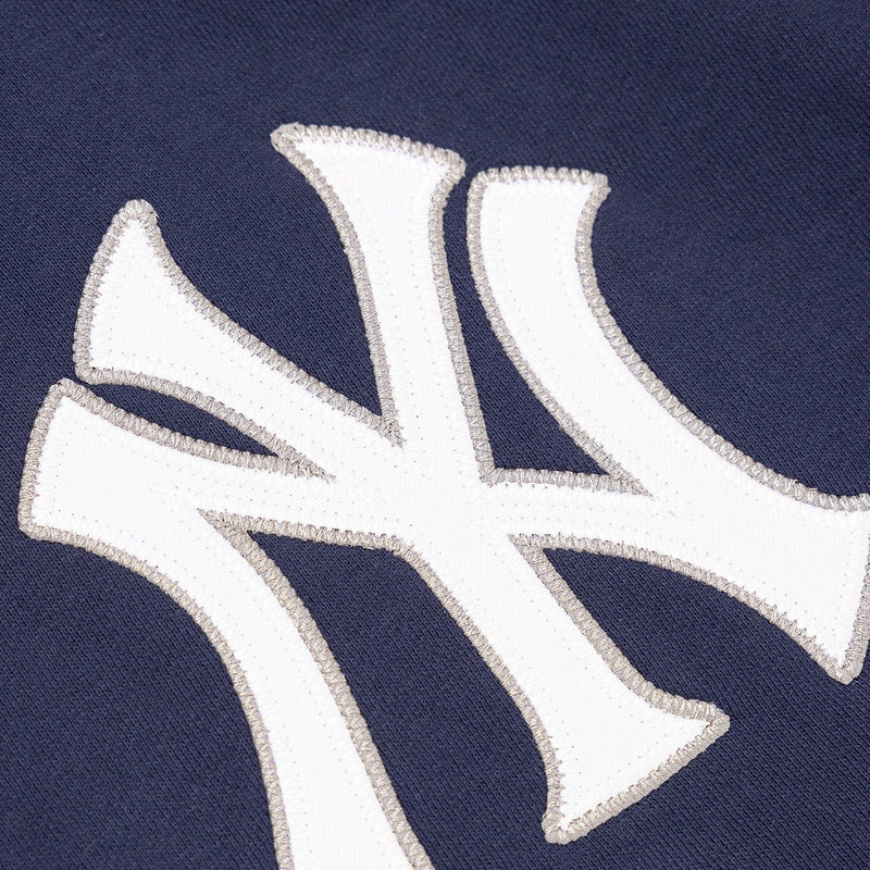New York Yankees Vintage Wordmark Hoodie MLB Midnight Blue By Majestic - new