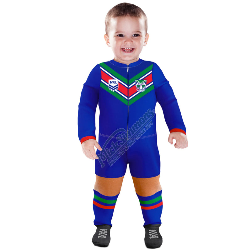 New Zealand Warriors Original Footysuit Romper Kids Baby Infants Suit - new