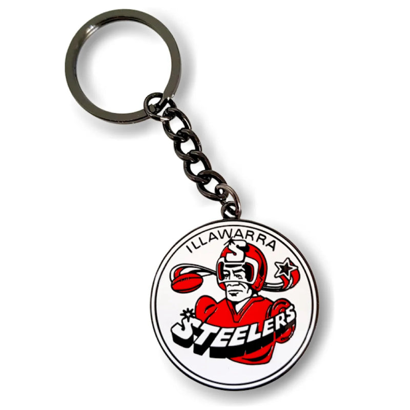 NRL Heritage Retro Metal Logo Keyring Keychain Rugby League - new