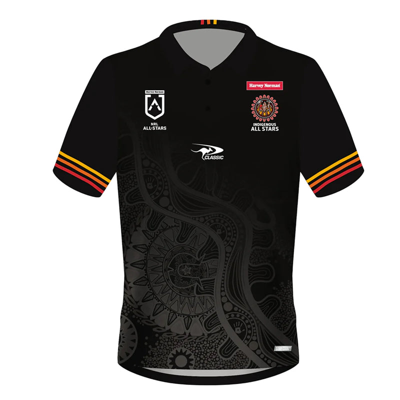 NRL Indigenous All Stars 2024 Men's Performance Polo NRL Rugby League by Classic - new