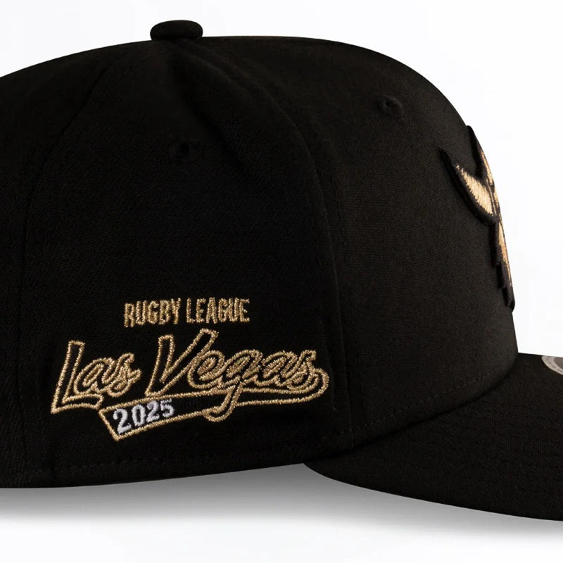 Canberra Raiders Official 2025 NRL Las Vegas Round 9SEVENTY Cap Rugby League Strapback Adjustable By New Era - new