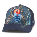 NSW Blues State of Origin  Indigenous Valin Cap Navy NRL Rugby League by American Needle - new
