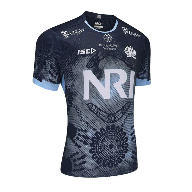 NSW Waratahs 2025 Men's Run Out T-Shirt Rugby Union by ISC - new