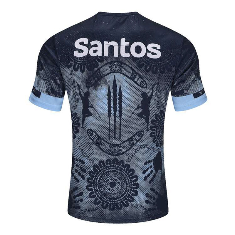 NSW Waratahs 2025 Men's Run Out T-Shirt Rugby Union by ISC - new