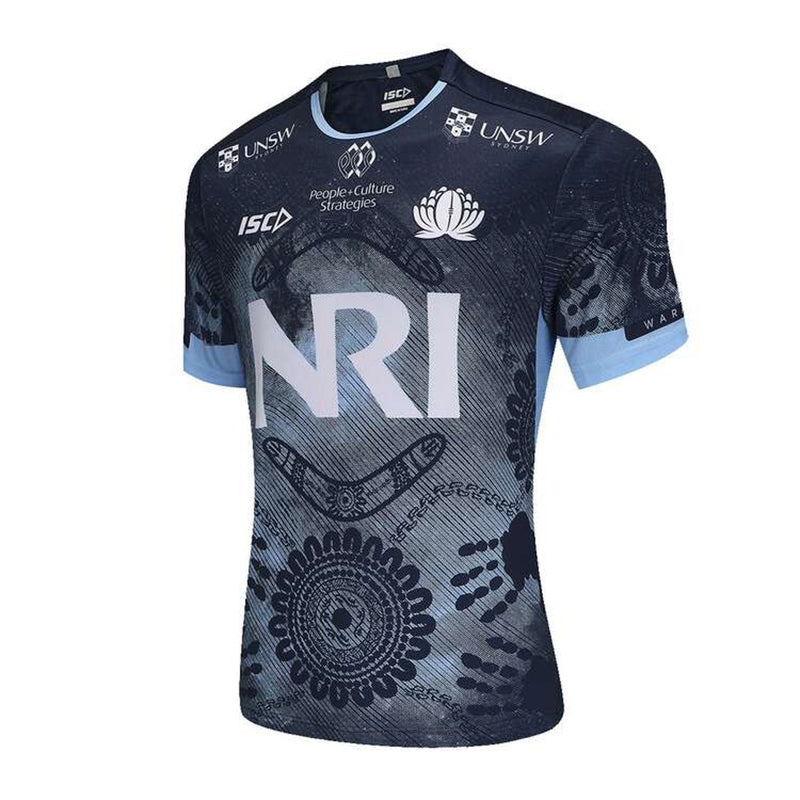 NSW Waratahs 2025 Men's Run Out T-Shirt Rugby Union by ISC - new