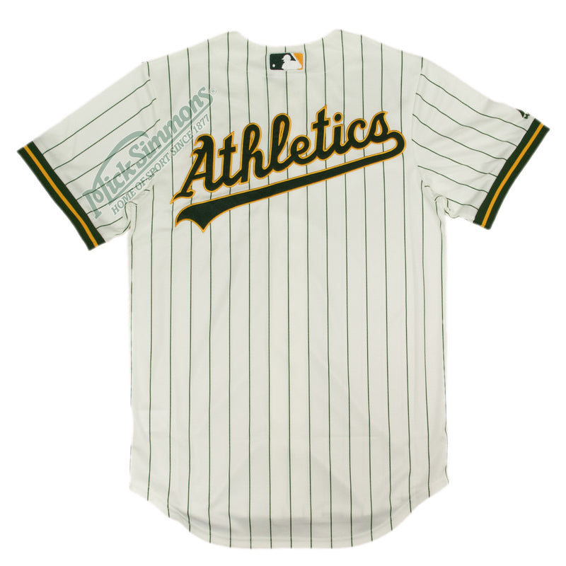 Oakland Athletics Pinstripe MLB Baseball Jersey by Majestic - new