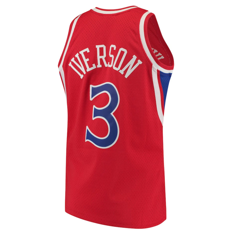 Philadelphia 76ers 1996-97 Allen Iverson Hardwood Classics Swingman Jersey by Mitchell & Ness - new