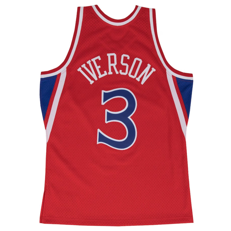 Philadelphia 76ers 1996-97 Allen Iverson Hardwood Classics Swingman Jersey by Mitchell & Ness - new