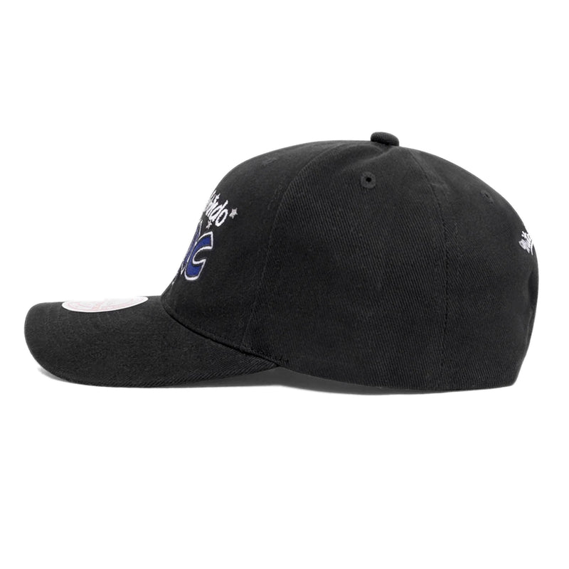 Orlando Magic Wordmark Deadstock Cap Snapback NBA Black by Mitchell & Ness - new