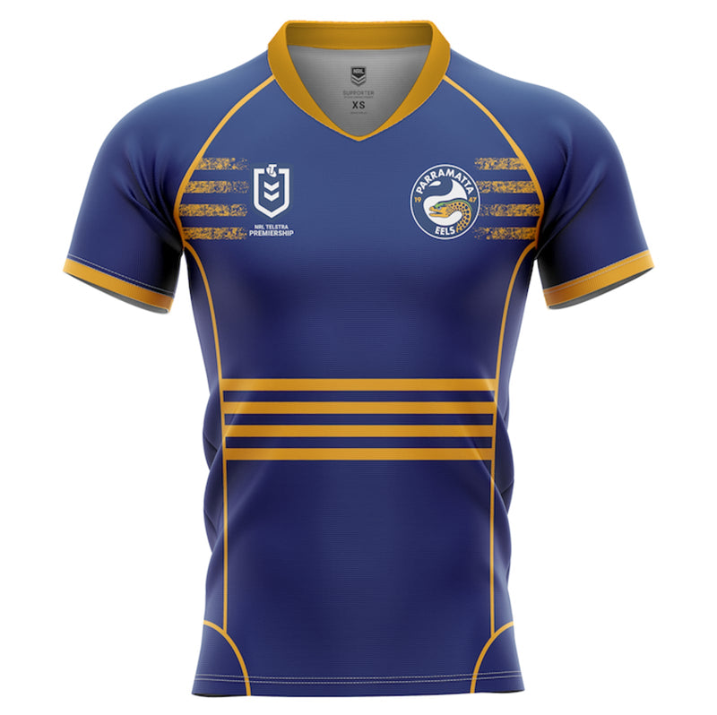 Parramatta Eels Kids Home Supporter Jersey NRL Rugby League by Burley Sekem - new