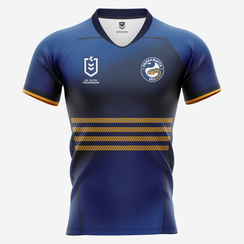 Parramatta Eels Kids Home Supporter Jersey NRL Rugby League by Burley Sekem - new
