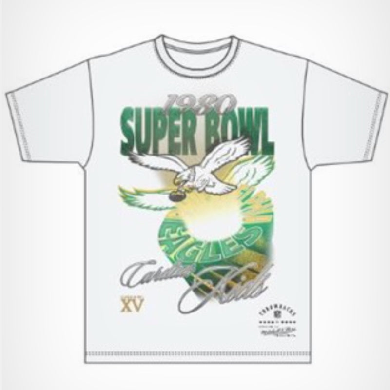 Philadelphia Eagles Super Bowl Hardlight T-shirt NFL T-by Mitchell & Ness