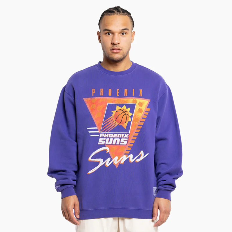 Phoenix Suns LOGO Crew Long Sleeve Sweatshirt by Mitchell & Ness - new