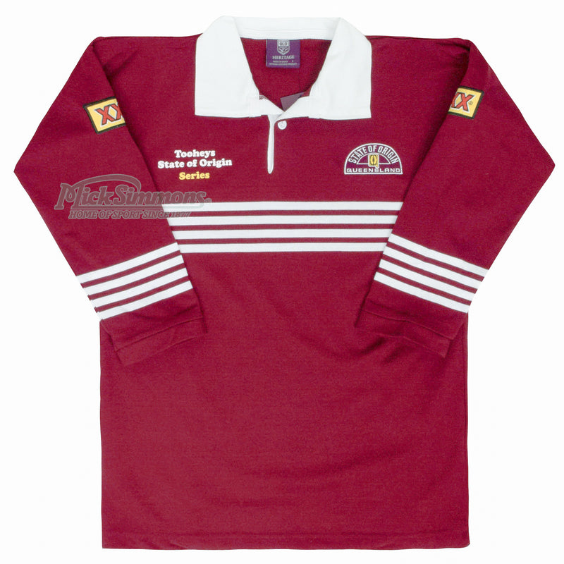 Queensland Maroons 1991 State of Origin NRL Vintage Retro Heritage Rugby League Jersey Guernsey - new
