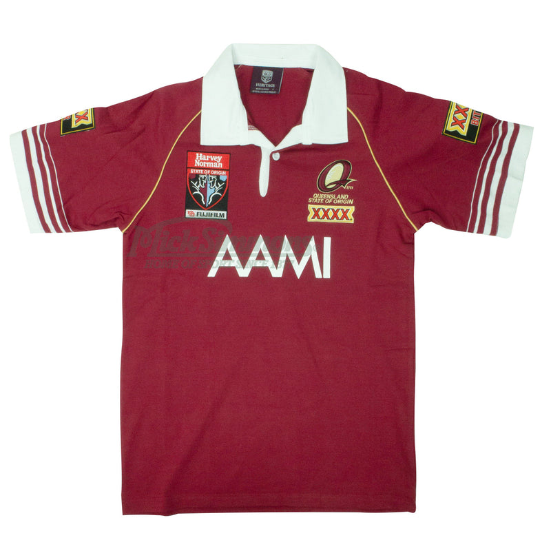 Queensland Maroons 2006 State of Origin NRL Vintage Retro Heritage Rugby League Jersey Guernsey - new
