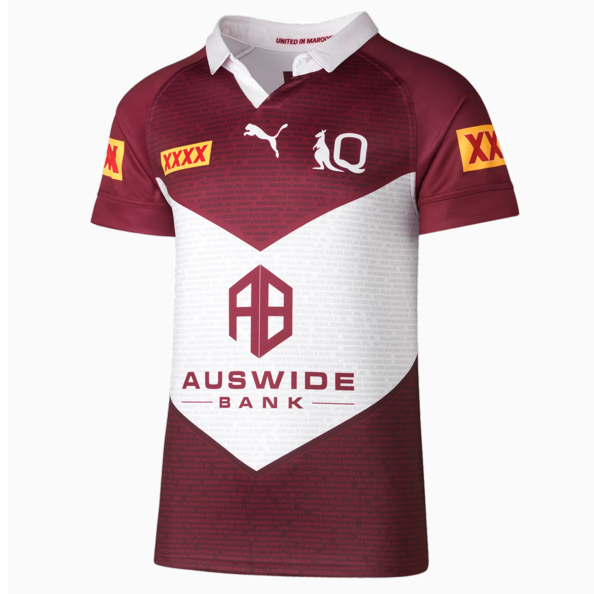 【海外Ｍサイズ】NRL ＱＬＤマルーンズ キャプテンズラン ジャージ 海外Mサイズ】NRL QLDマルーンズ キャプテンズラン ジャージ