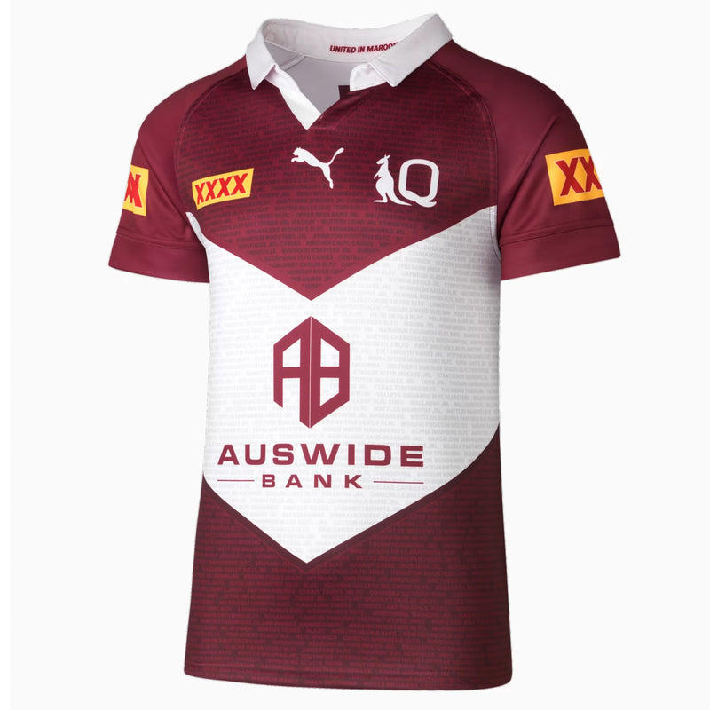 Queensland Maroons 2023 Men's Captain's Run Jersey State of Origin Rugby League by Puma - new
