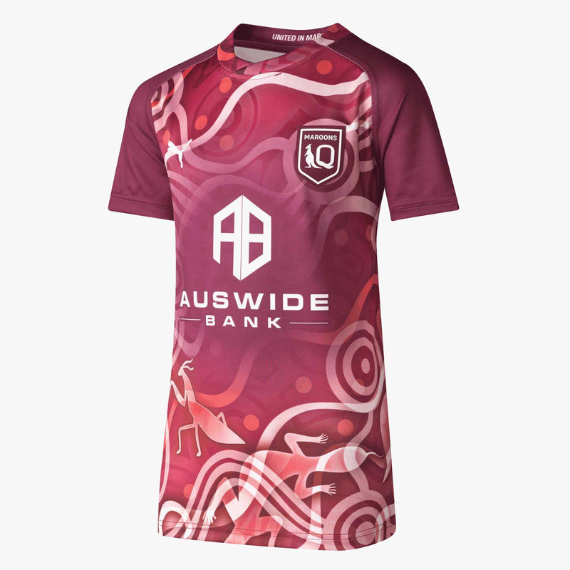 Queensland Maroons 2023 Women's State of Origin Indigenous Jersey NRL Rugby League by Puma - new