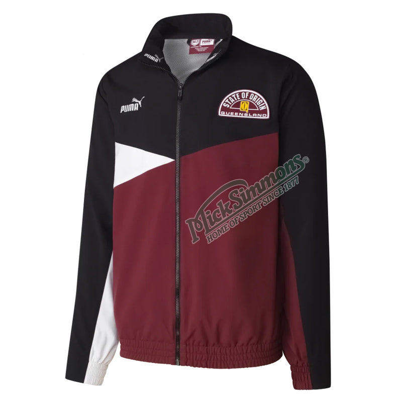Queensland Maroons 2025 Mens 90s Woven Jacke State of Origin NRL Rugby League by Puma - new