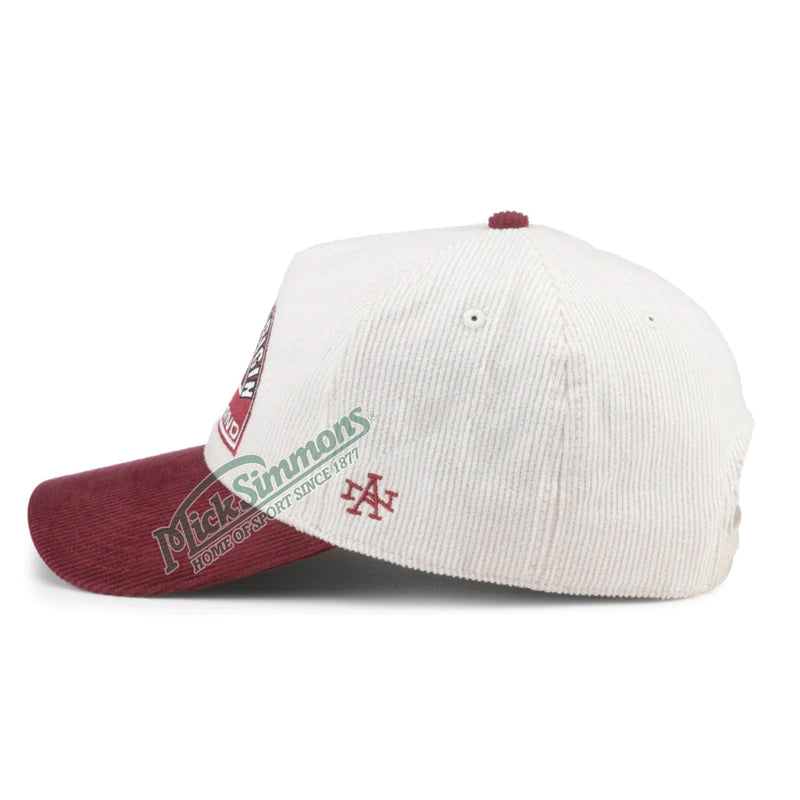 Queensland Maroons State of Origin Retro Corduroy Ivory Cap NRL Rugby League by American Needle - new