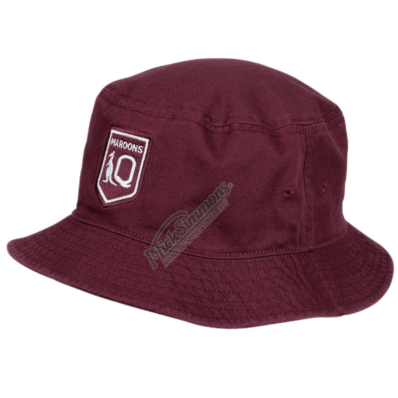Queensland Maroons State of Origin Twill Bucket Hat NRL Rugby League by American Needle - new