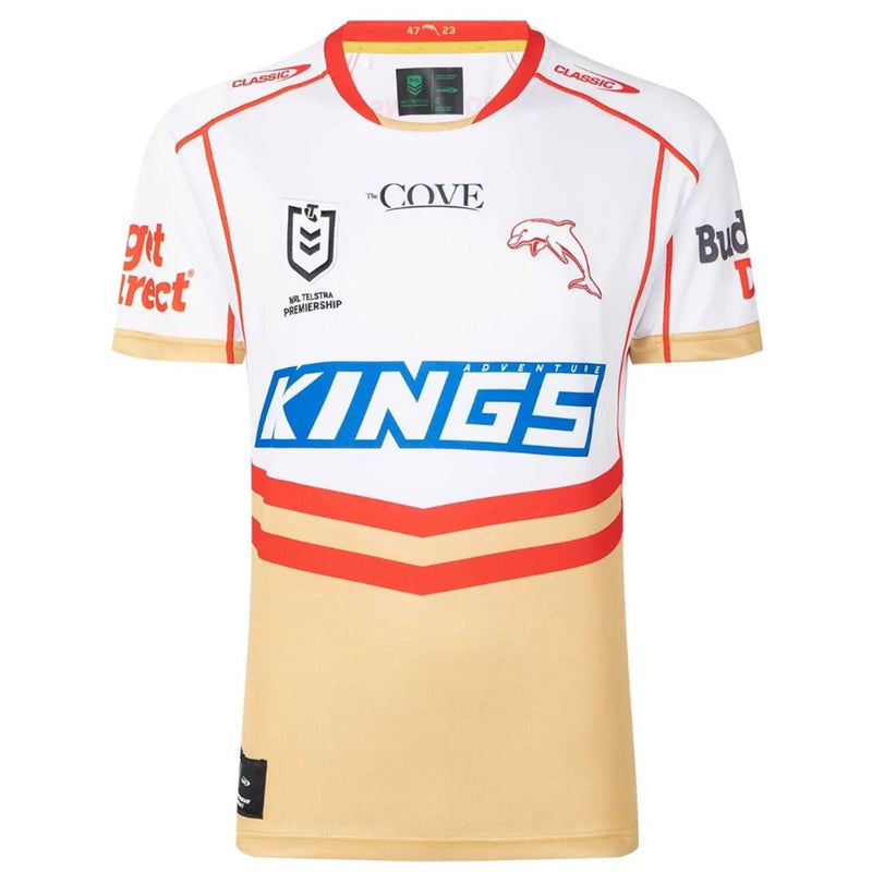 Redcliffe Dolphins 2023 Men's Away Jersey NRL Rugby League by Classic - new