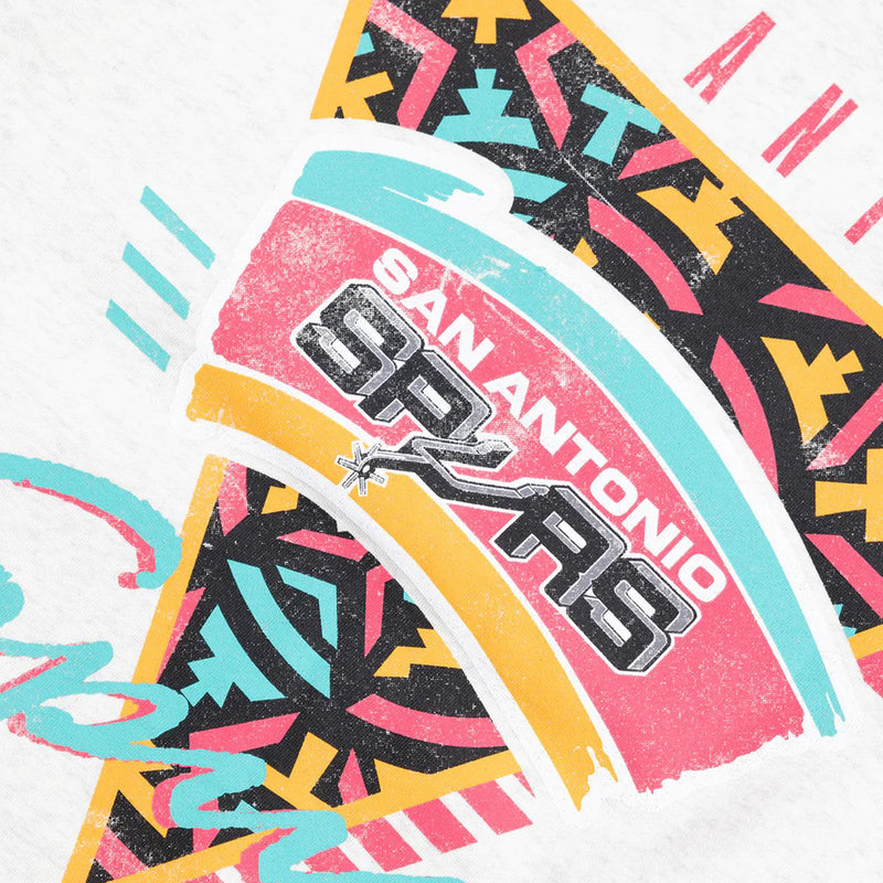 San Antonio Spurs LOGO Crew Long Sleeve Sweatshirt by Mitchell & Ness - new