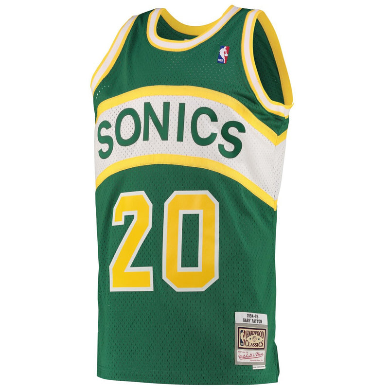 Seattle SuperSonics 1995-96 Gary Payton Road Hardwood Classics Swingman Jersey by Mitchell & Ness - new