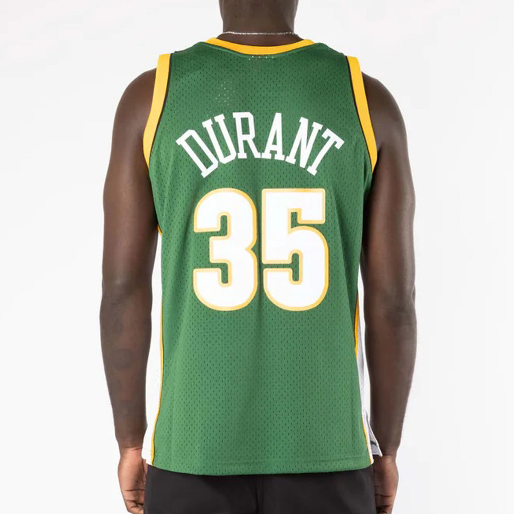 Mitchell Ness Kids Swingman Seattle SuperSonics 2007-08 Kevin Durant Youth Jersey GREEN-Size- BL146