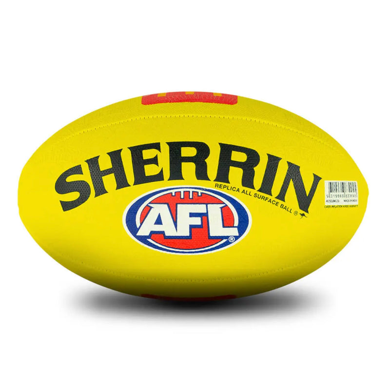 Sherrin AFL Synthetic Ball Size 1 - Yellow - new