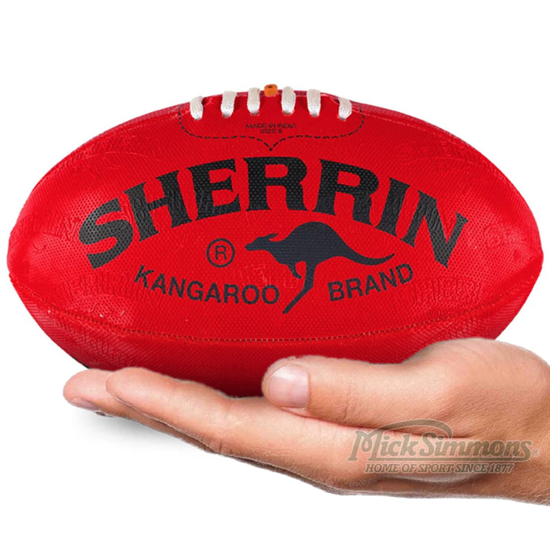 Sherrin AFL Synthetic Ball Size 1 - Red - new