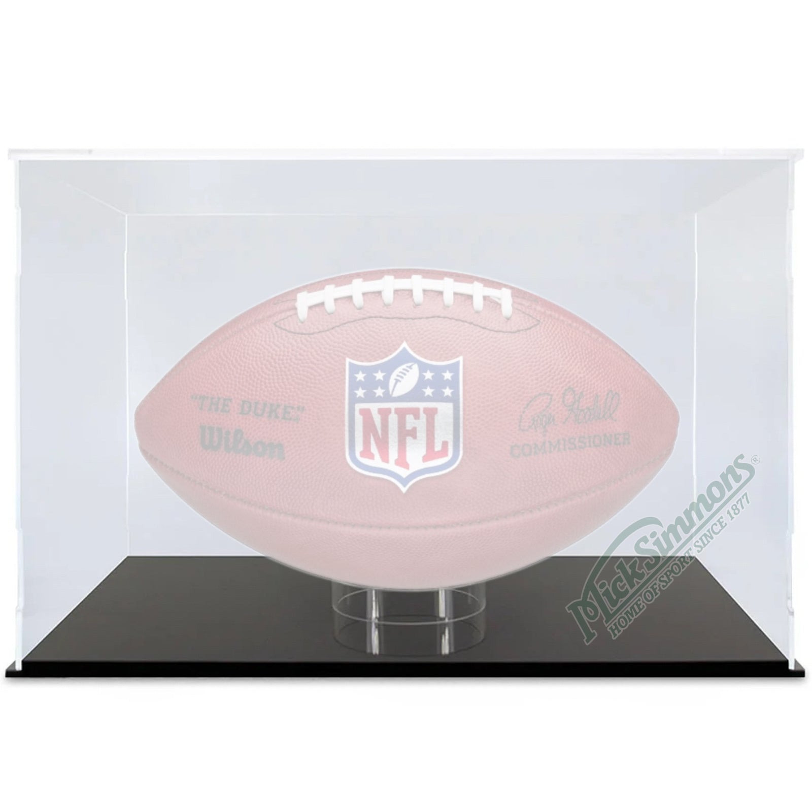 Sherrin Clear Display Case Box with Stand for Football AFL & NFL Mick