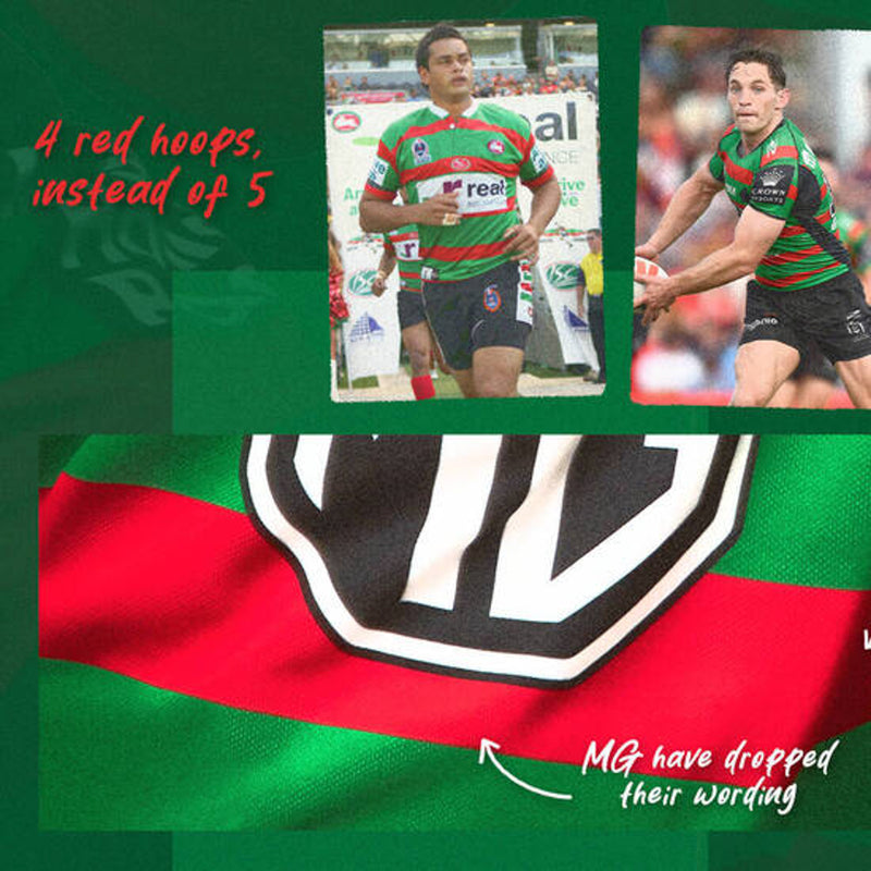 South Sydney Rabbitohs 2024 Kid's Home Jersey NRL Rugby League by Classic - new