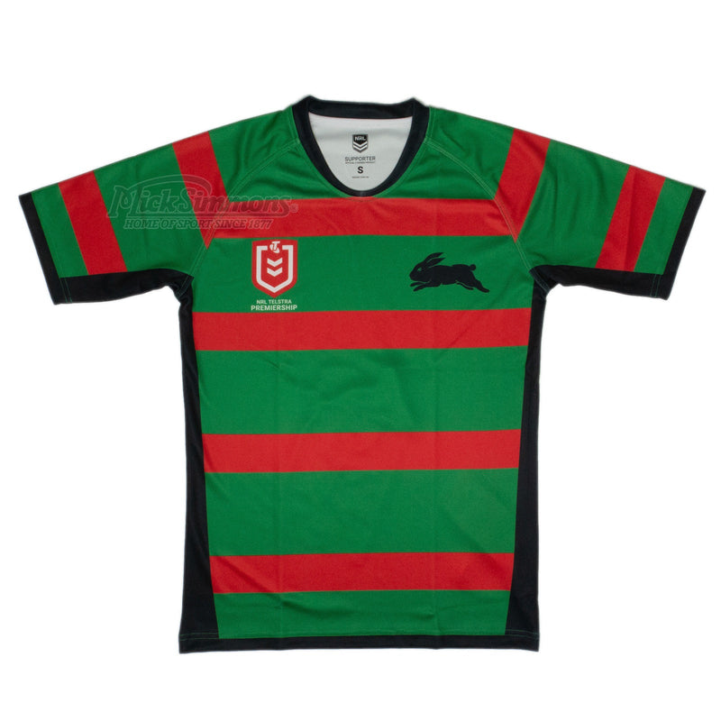 South Sydney Rabbitohs Men's Home Supporter Jersey NRL Rugby League by Burley Sekem - new