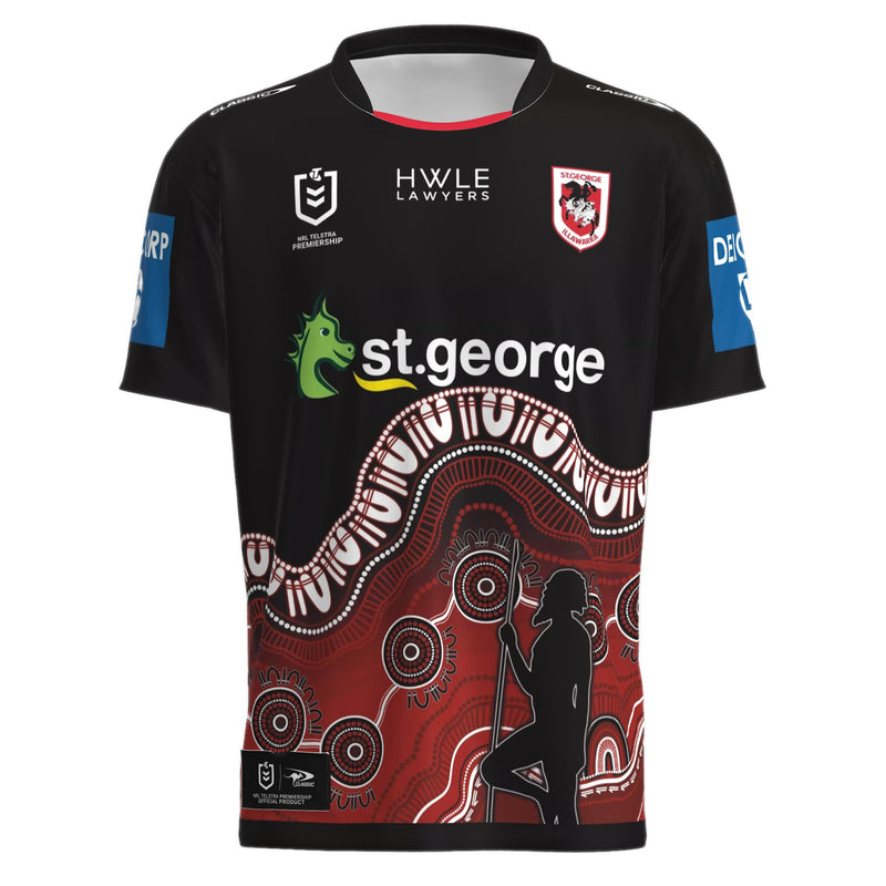 St. George Illawarra Dragons 2023 Indigenous Men's Jersey NRL Rugby League - new