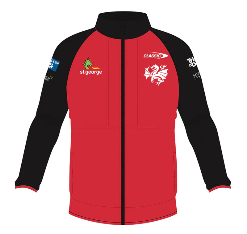 St George Illawarra Dragons 2024 Unisex Track Jacket NRL Rugby League by Classic - new