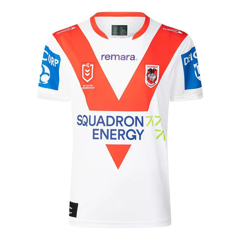 St George Illawarra Dragons 2025 Men's Home Jersey NRL Rugby League by Classic - new