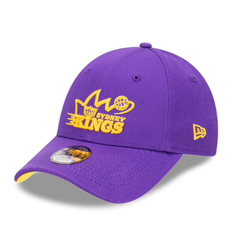 Sydney Kings Official Kids Team Colours 9FORTY Snapback Adjustable Cap By New Era - new