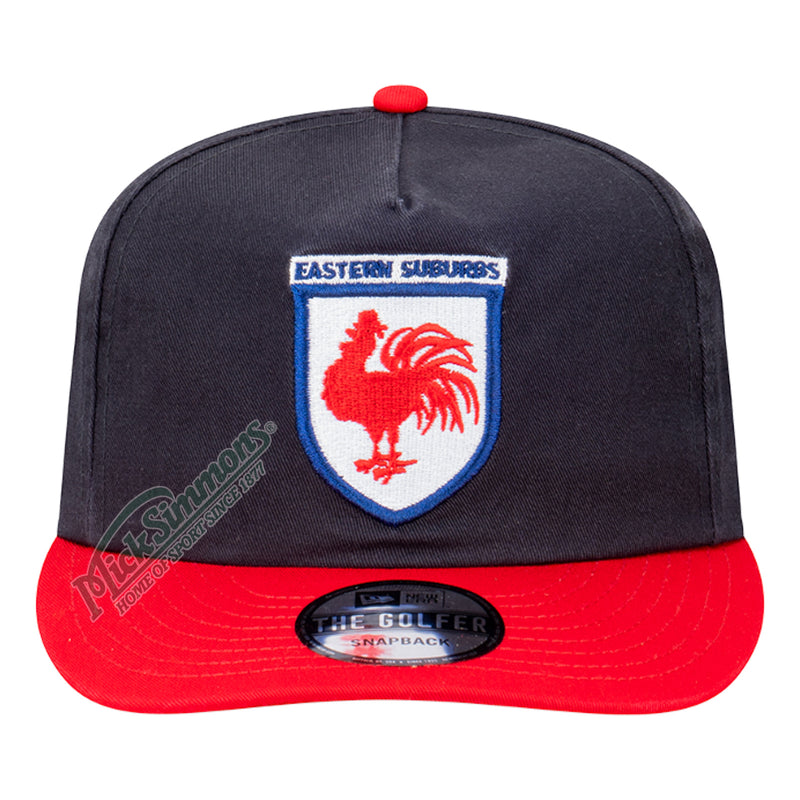 Sydney Roosters Official GOLFER Retro Flat Cap Snapback Heritage Classic NRL Rugby League By New Era - new