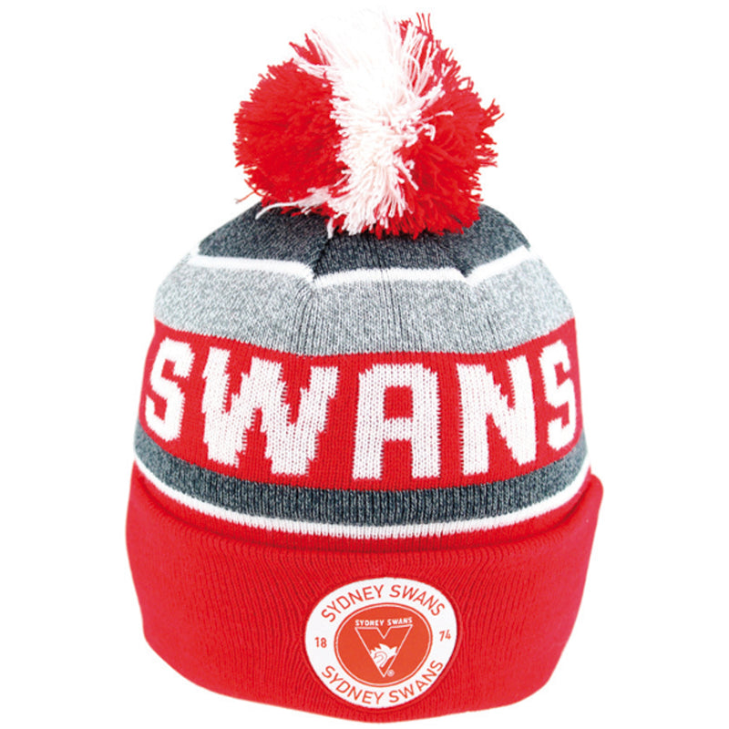 Sydney Swans AFL Adults Tundra Beanie by Burley-Sakem - new