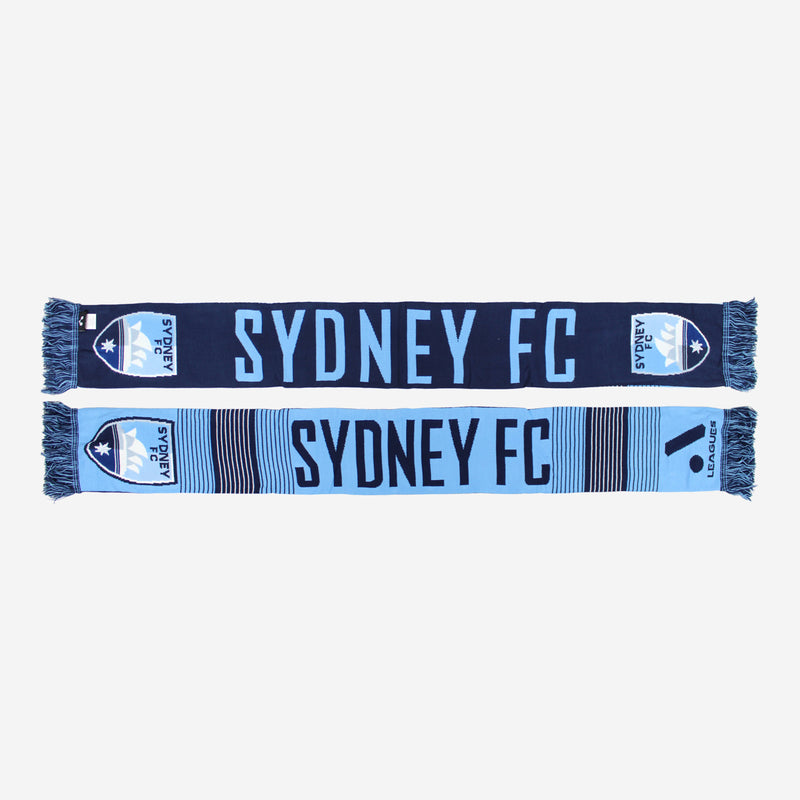 Sydney FC Adult's Linebreak Jacquard Scarf A-League Soccer Football - new