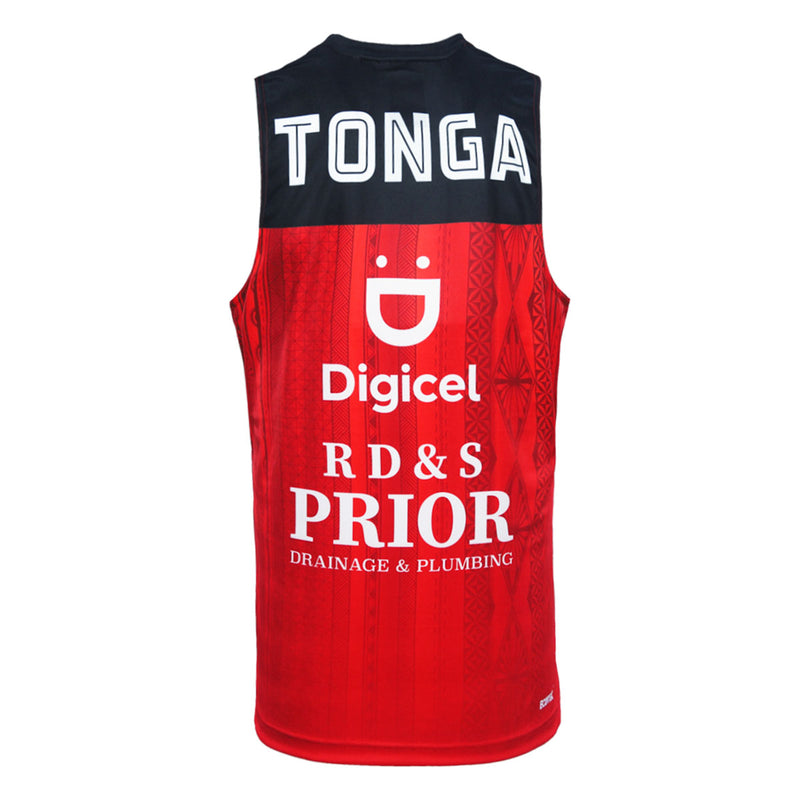 Tonga RL 2023 Men's Training Singlet Rugby League by Dynasty - new