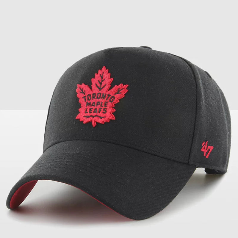 Toronto Maple Leafs 'Black Red MVP DT Cap by 47 Brand - NHL Snapback - new